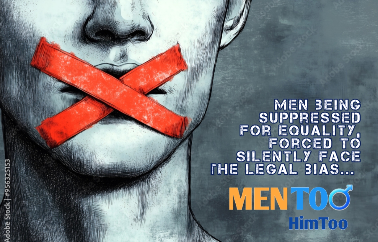 Suffering of Men - men are forced to suffer in silence